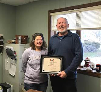 Michelle Seeley Employee of the Year 2017